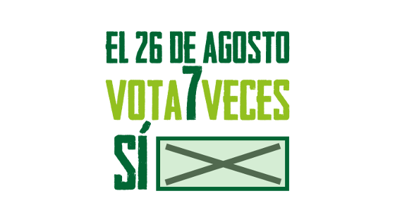 Logo der Antikorruptionskampagne "Siete Veces Sí" - "Sieben Mal Ja", die nur knapp scheiterte. Bild: <a href="http://www.blickpunkt-lateinamerika.de/http://" target="www.vencealcorrupto.com" class="_blank" title="-"> www.vencealcorrupto.com</a> </i></p> 