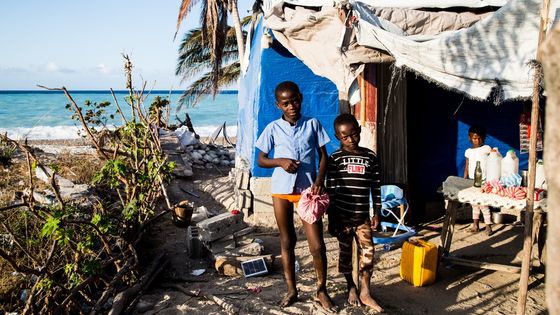 Kinder aus Haiti nach dem Hurrikan 2016 (Symbolfoto: Adveniat/Steffen)