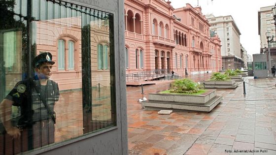 Die Casa Rosada in Buenos Aires ist Sitz der argentinischen Regierung. Foto: Adveniat/Achim Pohl. 