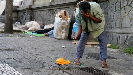 Obdachlose und Drogensüchtige sollen nach dem Willen von São Paulos Bürgermeister Joao Doria aus dem Stadtbild verschwinden. Foto: Adveniat/Bauerdick