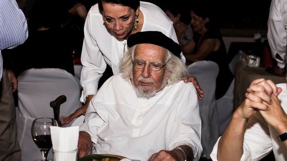 Ernesto Cardenal bei der Feier zu seinem 90. Geburtstag am 20. Januar 2015. Foto: Jorge Mejía peralta. CC BY 2.0