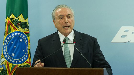 Brasiliens Präsident Michel Temer soll Schweigegeld gezahlt haben. Foto: Temer-pronunciamento, Lula Marques/Agência PT, CC BY 4.0