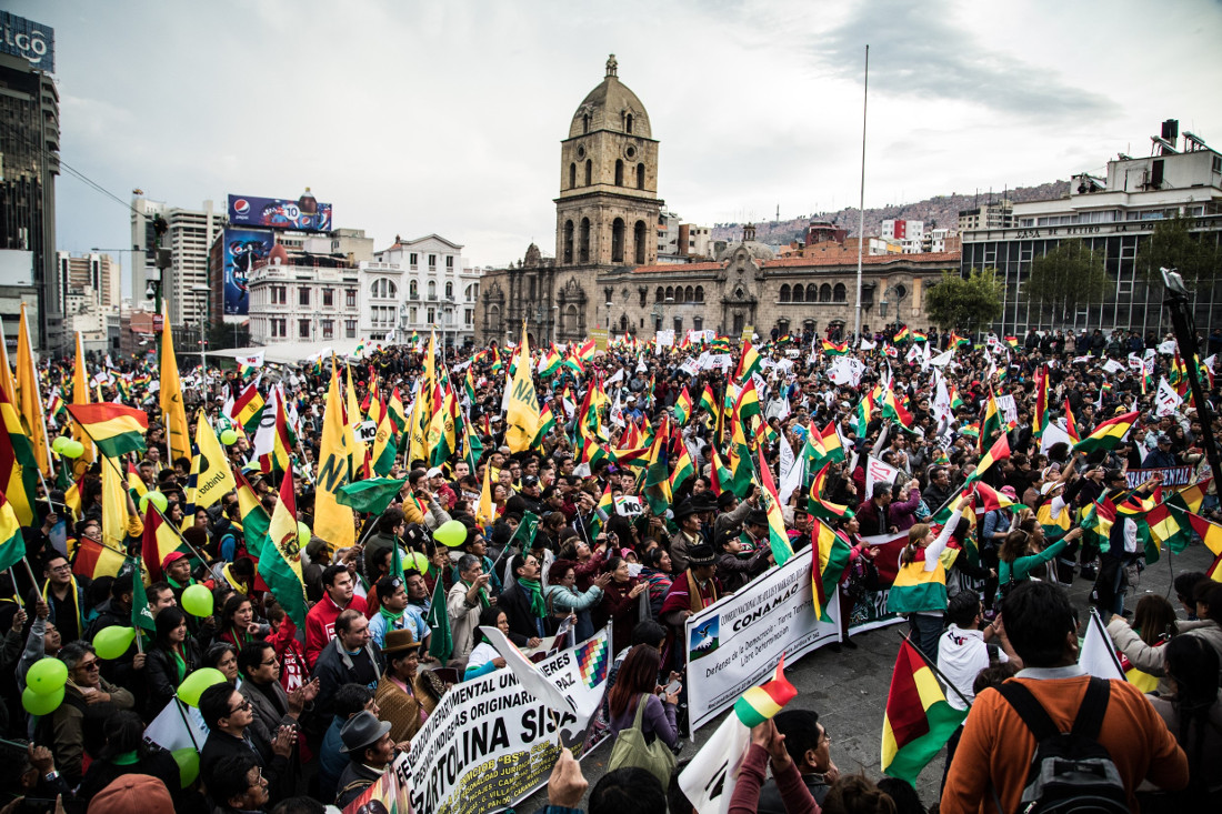 Bolivien, Demokratie, Kundgebung, La Paz