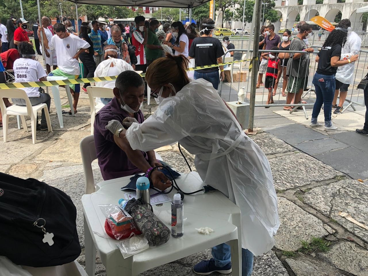 Brasilien, Rio de Janeiro, medizinische Hilfe, Obdachlose