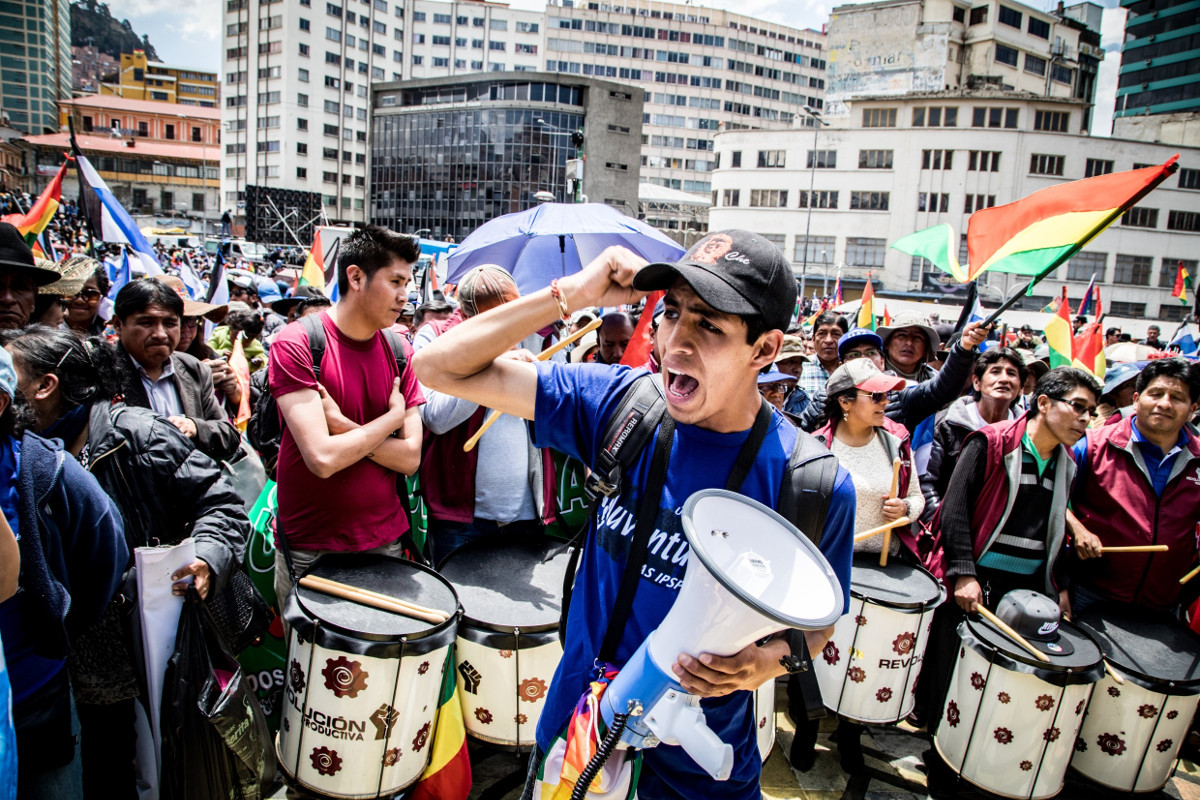 La Paz, Bolivien, Demonstration