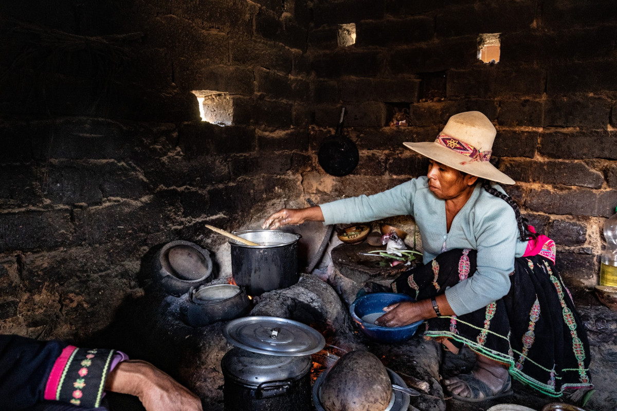 Bolivien, Kochen, Holzofen