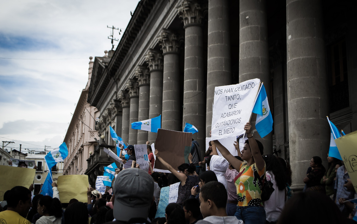 Demonstration, Guatemala, Korruption