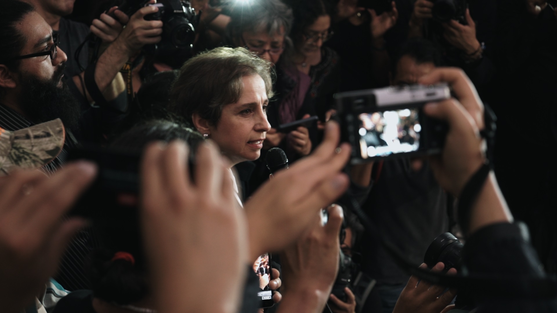 Die Moderatorin und Enthüllungsjournalistin Carmen Aristegui. Foto:  jpg film & verleih