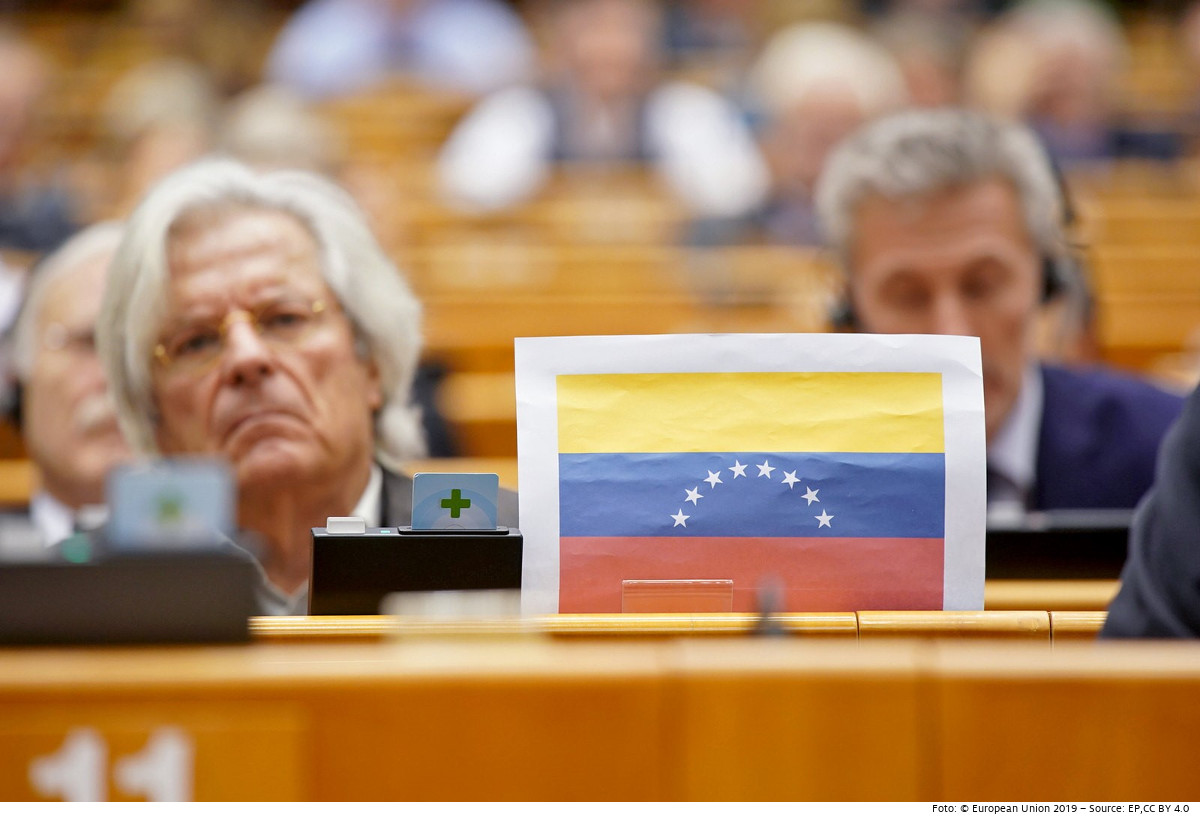Die Parlamentarier in Brüssel sprechen sich für die Einhaltung der Menschenrechte in Venezuela aus und für ein Ende der Unterdrückung. Foto (30. Januar 2019): © European Union 2019 – Source: EP, European Parliament, CC BY 4.0