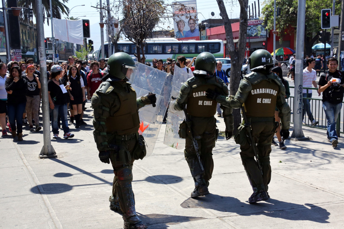 Studentenproteste 2013 in der Hauptstadt Santiago de Chile für ein öffentliches Bildungssystem. Foto (Symbolbild): Adveniat/Matthias Hoch