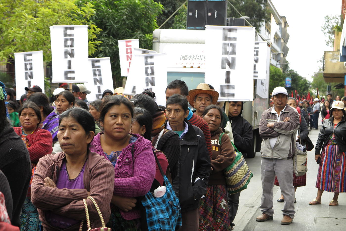 Protest Indigener in Guatemalas Hauptstadt gegen die Regierung. Foto (2016): Knut Henkel