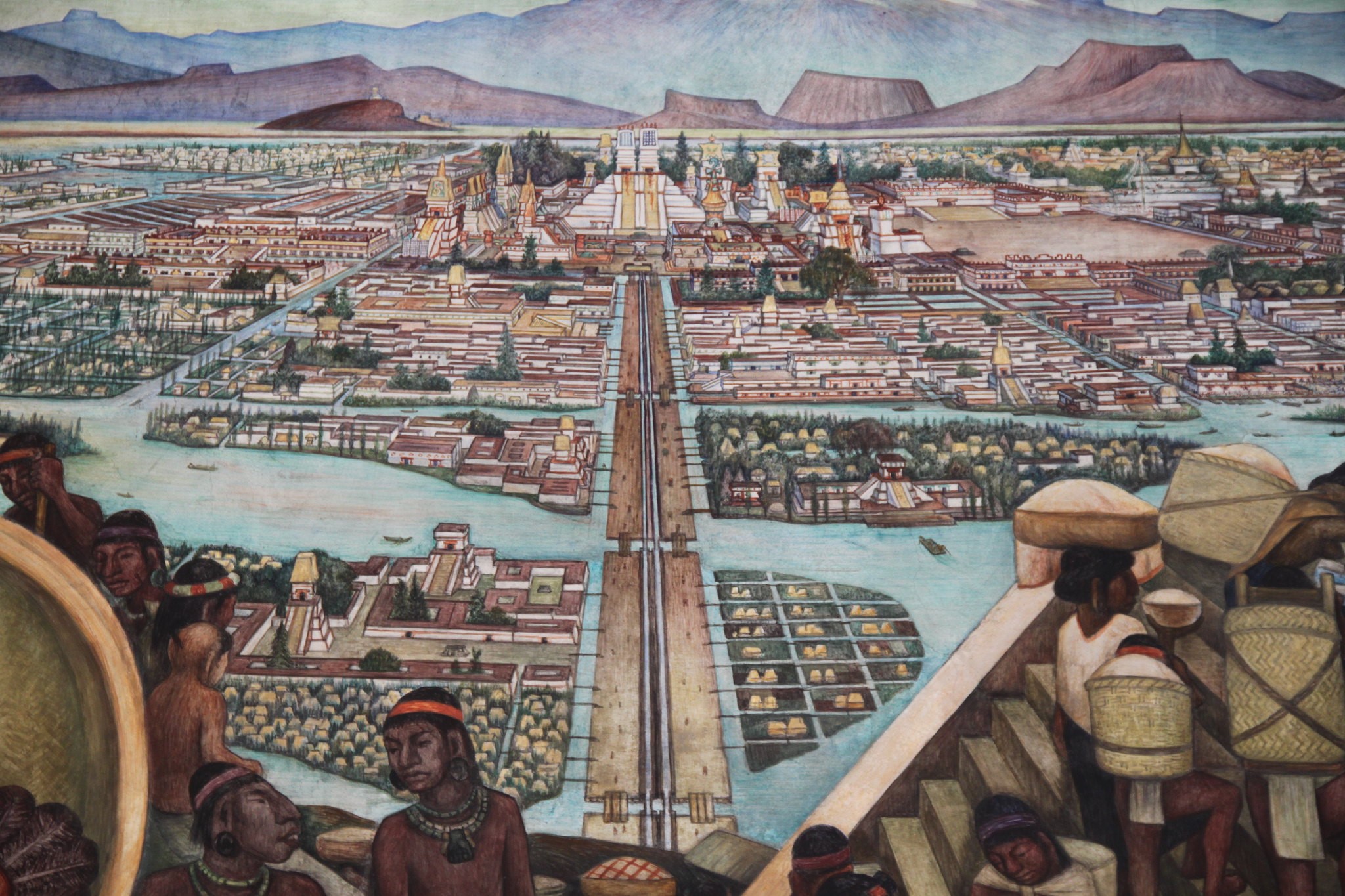 Gemälde von Tenochtitlan vor der Eroberung durch die Spanier. Foto: Gary Todd, CCO1.0