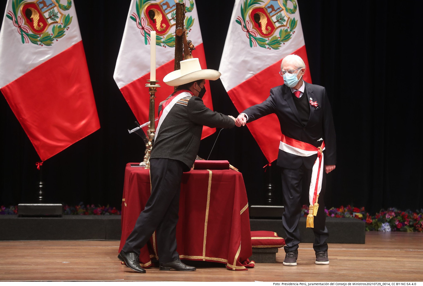 Vereidigung des peruanischen Außenministers Héctor Béjar Rivera. Foto: Juramentación del Consejo de Ministros20210729_0014, Presidencia Perú, CC BY-NC-SA 4.0 