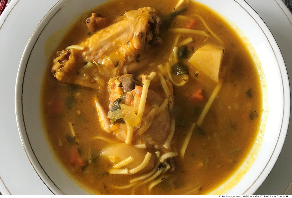 Die haitianische Joumou-Suppe ist immaterielles Kulturerbe . Foto: Soup Joumou, Aliceba, CC BY-SA 4.0