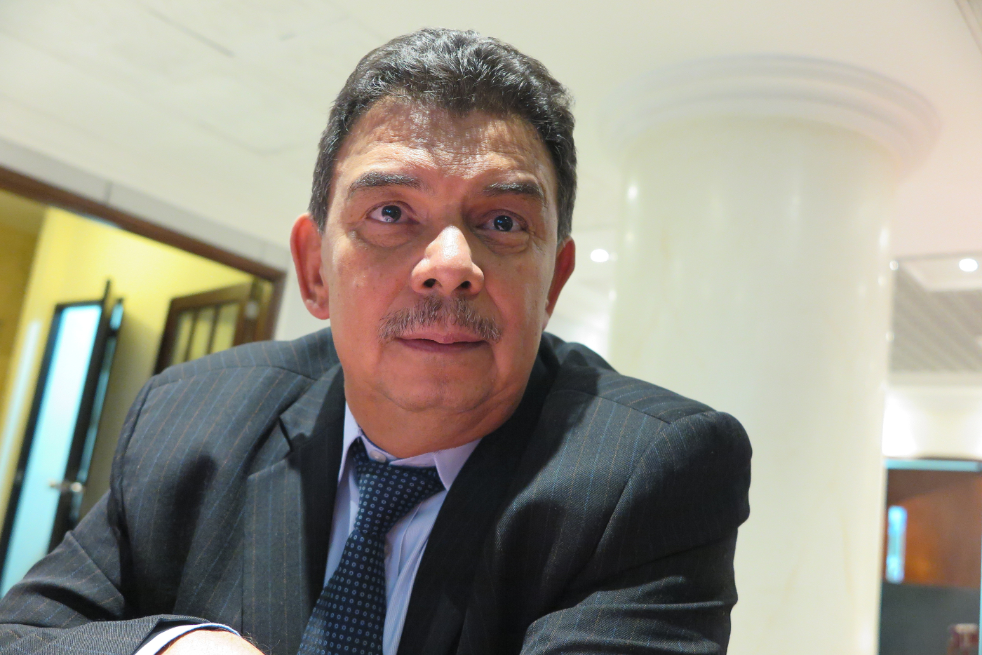 Staatsanwalt Luis Fernando Otalvaro von der Gewerkschaft Asonal Judicial kritisiert, dass soziale Proteste in Kolumbien würden zunehmend kriminalisiert würden. Foto: Knut Henkel