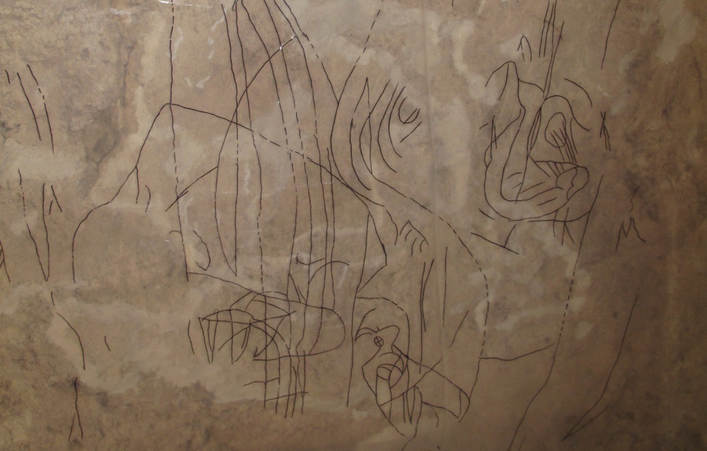 Mit Hyroglyphen bemalte Wand in den Maya-Pyramiden von San Bartolo in Guatemala. Foto: Flickr, CCO1.0