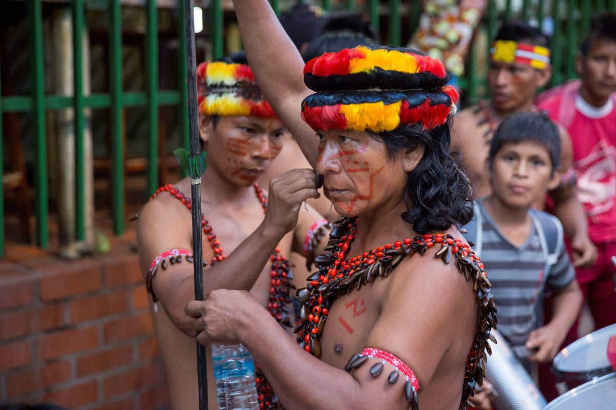 Musikfestival mit indigenen Gruppen in Puerto Francisco de Orellana in der ecuadorianischen Amazonas-Region Coca. Foto (Symbolbild): Adveniat/Achim Pohl