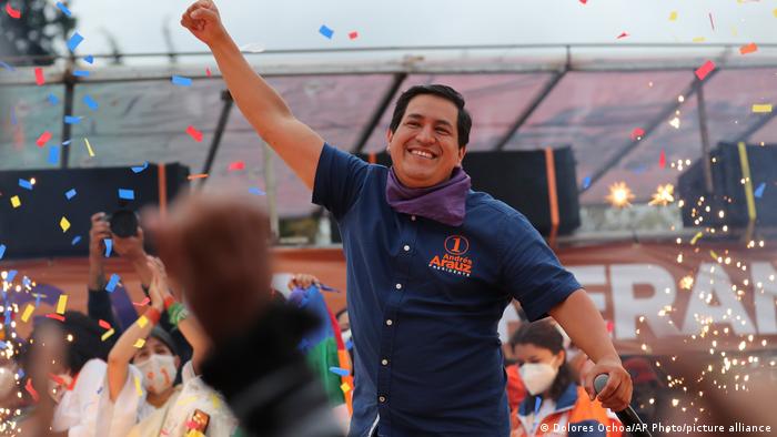 Bald neuer Staatschef in Ecuador? Andres Arauz. Foto: Dolores Ochoa/AP Photo/picture alliance