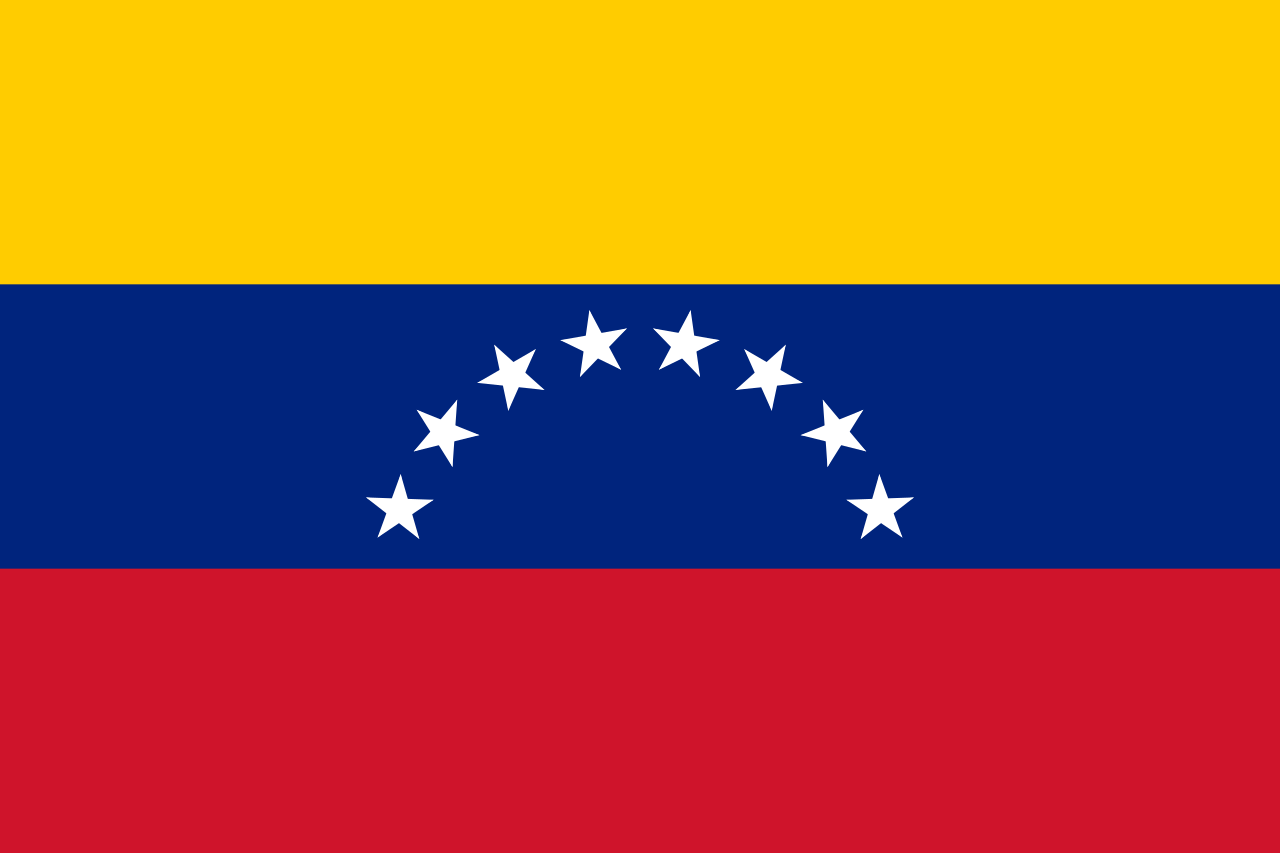 Flagge von Venezuela. 