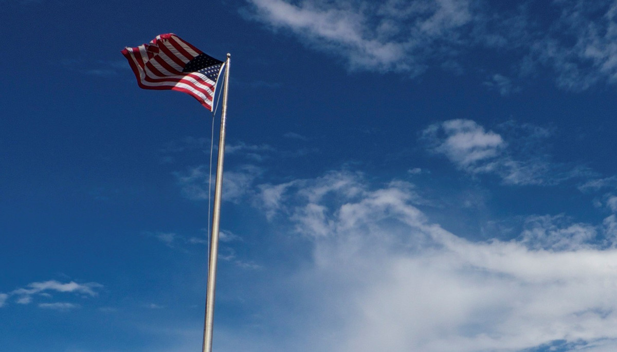 Flagge USA. Foto: Adveniat/Ole Schmidt
