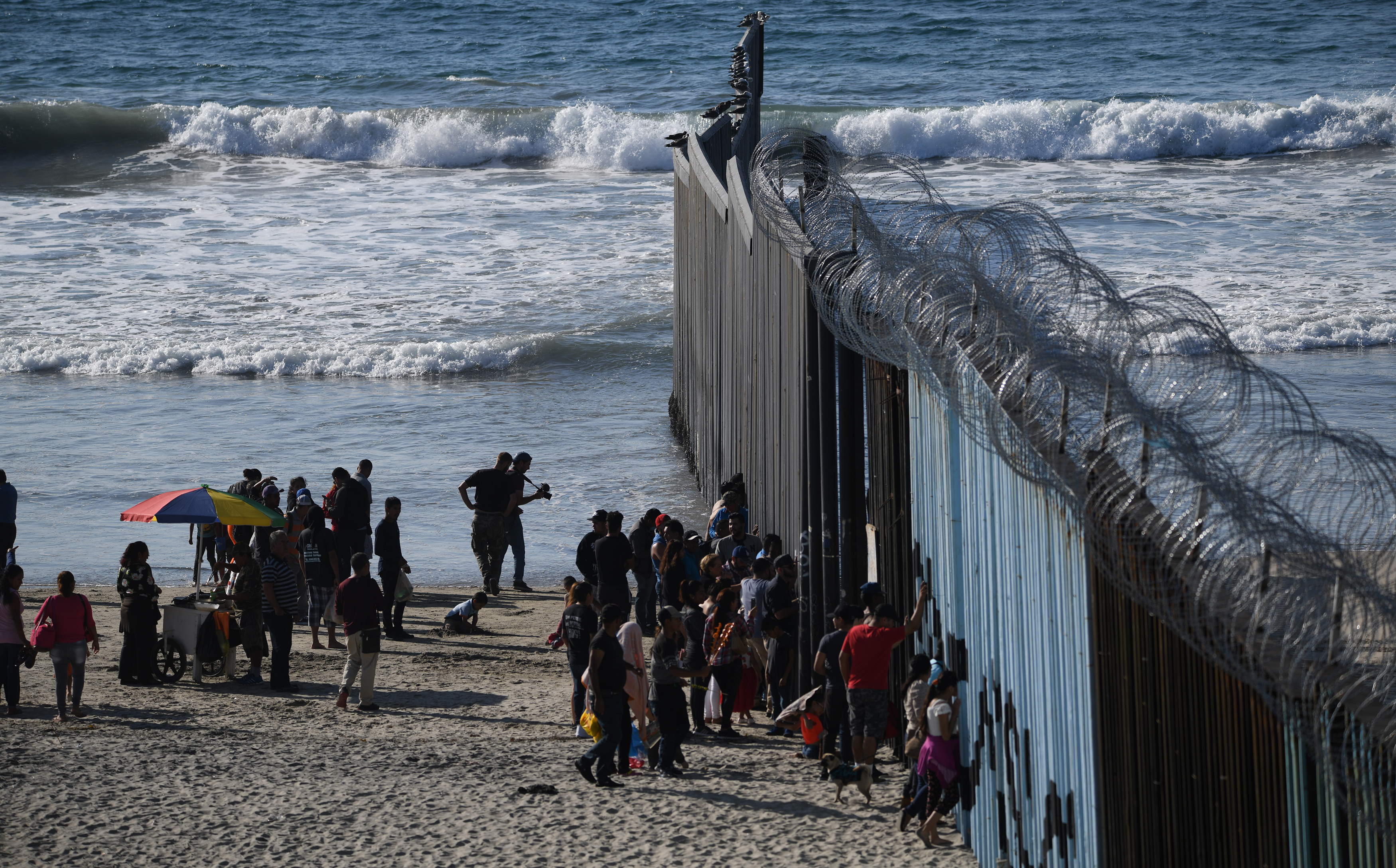 USA, Mexiko, Grenze, Migrantenkarawane